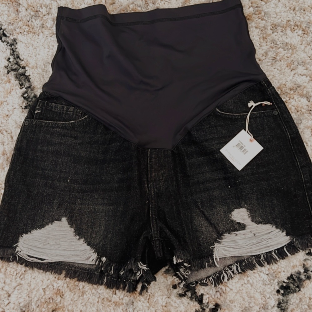 Pink Blush Maternity Black Shorts